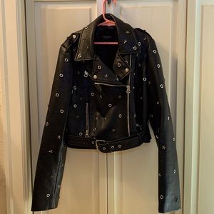 ZARA girls Moto jacket size XS
